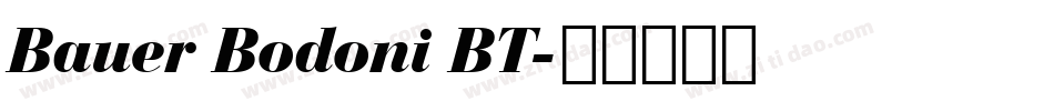 Bauer Bodoni BT字体转换